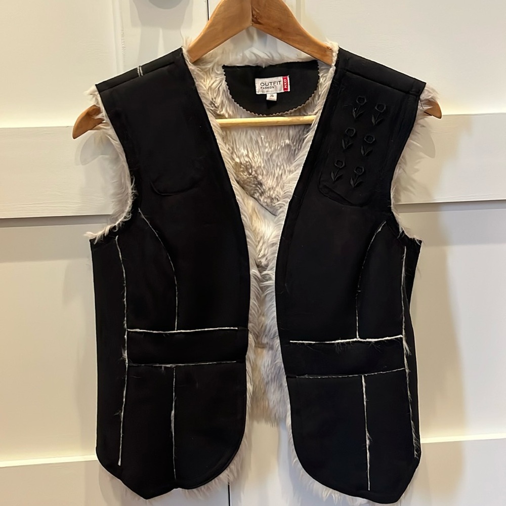 Vintage Black and White Vest